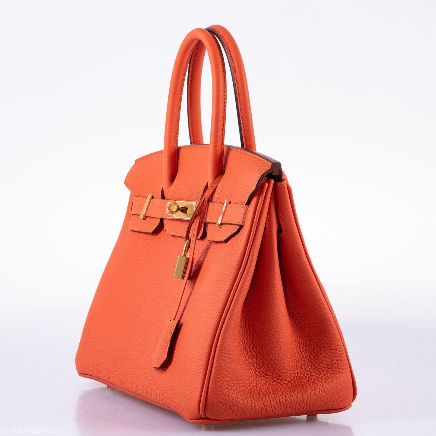 HermesBirkin 30 Feu Togo Gold Hardware - 2020, Y