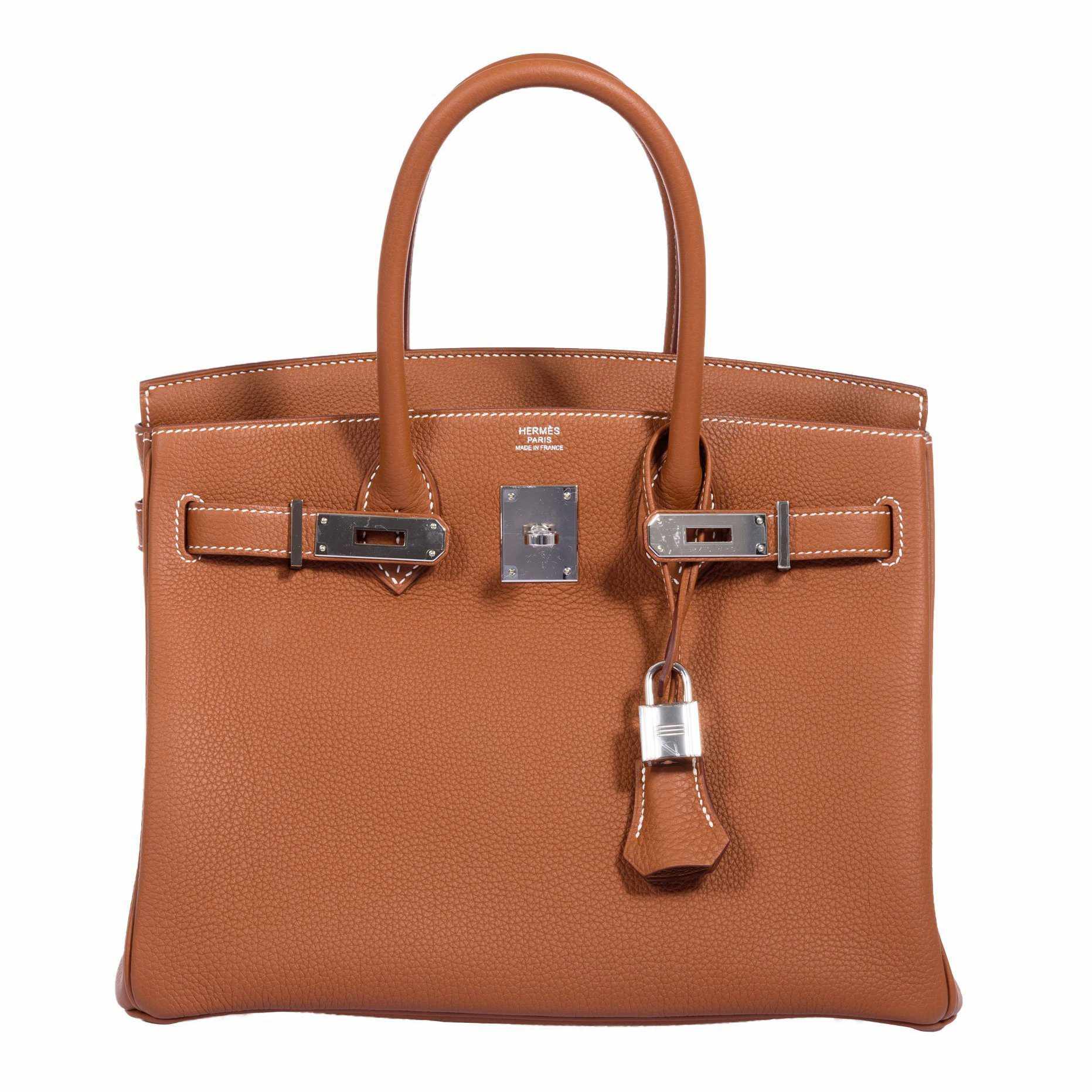HermesBirkin 30 Gold Epsom Palladium Hardware