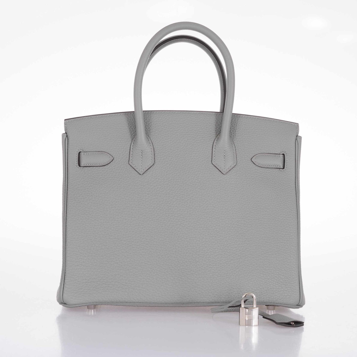HermesBirkin 30 Gris Mouette Togo Palladium Hardware
