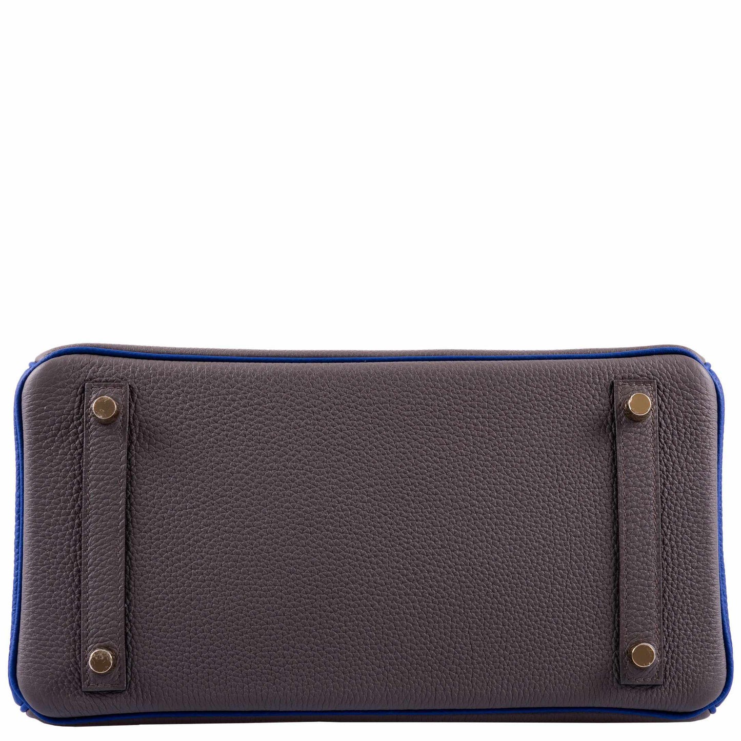 HermesBirkin 30 HSS Etain And Blue Electric Togo Gold Hardware