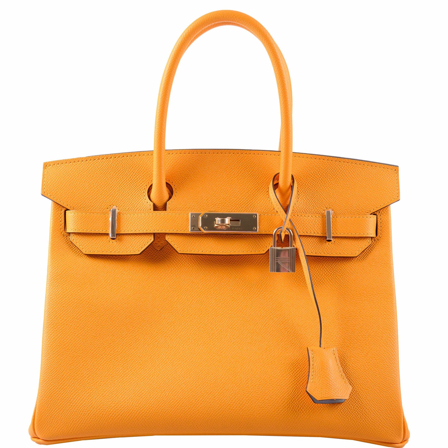 HermesBirkin 30 HSS Jaune d'Or & Gris Mouette Epsom Palladium Hardware