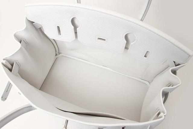 HermesBirkin 30 HSS White Clemence Brushed Palladium Hardware - 2019, D