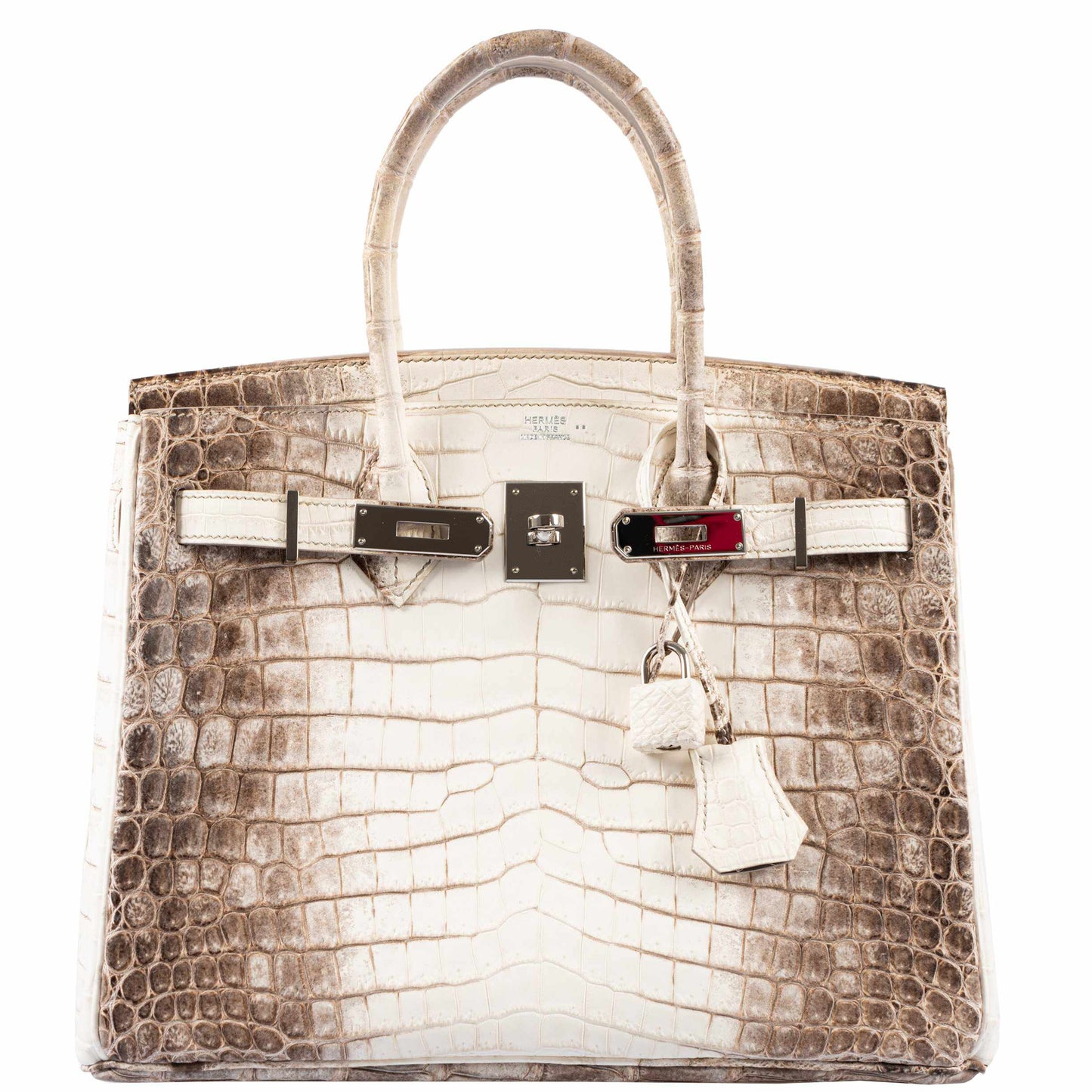 HermesBirkin 30 Matte Himalaya Niloticus Crocodile Palladium Hardware