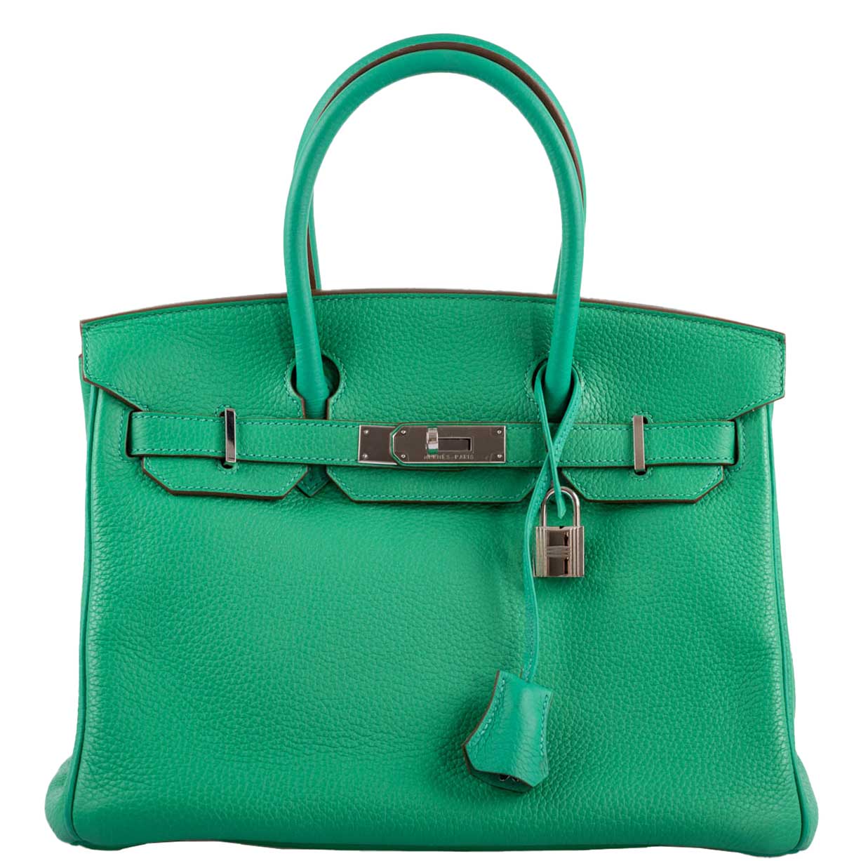 HermesBirkin 30 Menthe Clemence with Palladium Hardware - 2012, P Square