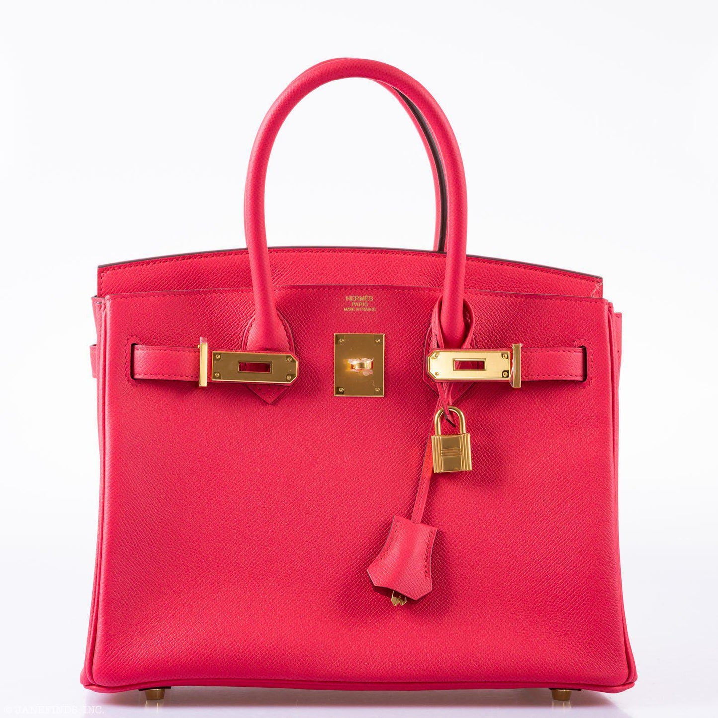 HermesBirkin 30 Rose Extreme Epsom Gold Hardware - 2020, Y