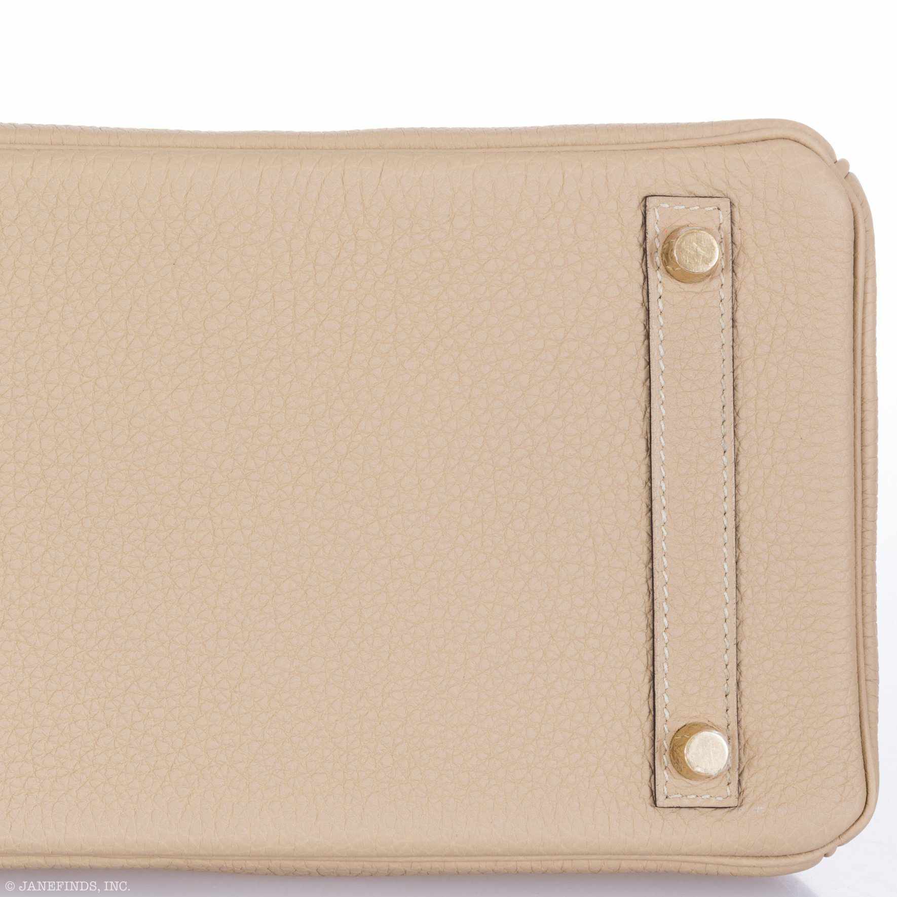 HermesBirkin 30 Trench Togo Gold Hardware