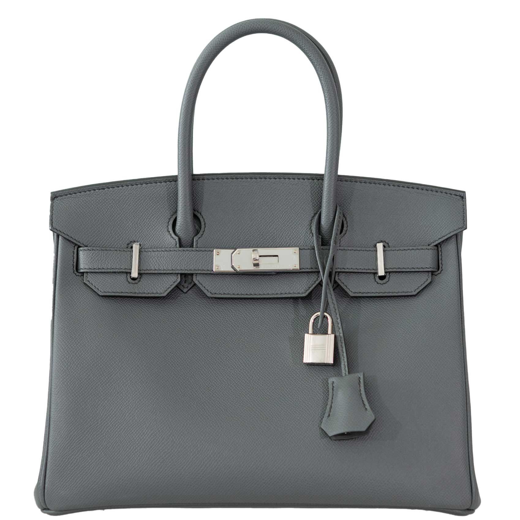 HermesBirkin 30 Vert Amande Epsom with Palladium Hardware - 2021, Z