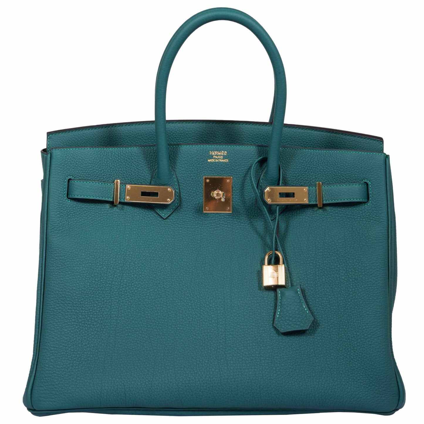 HermesBirkin 35 Malachite Togo Gold Hardware
