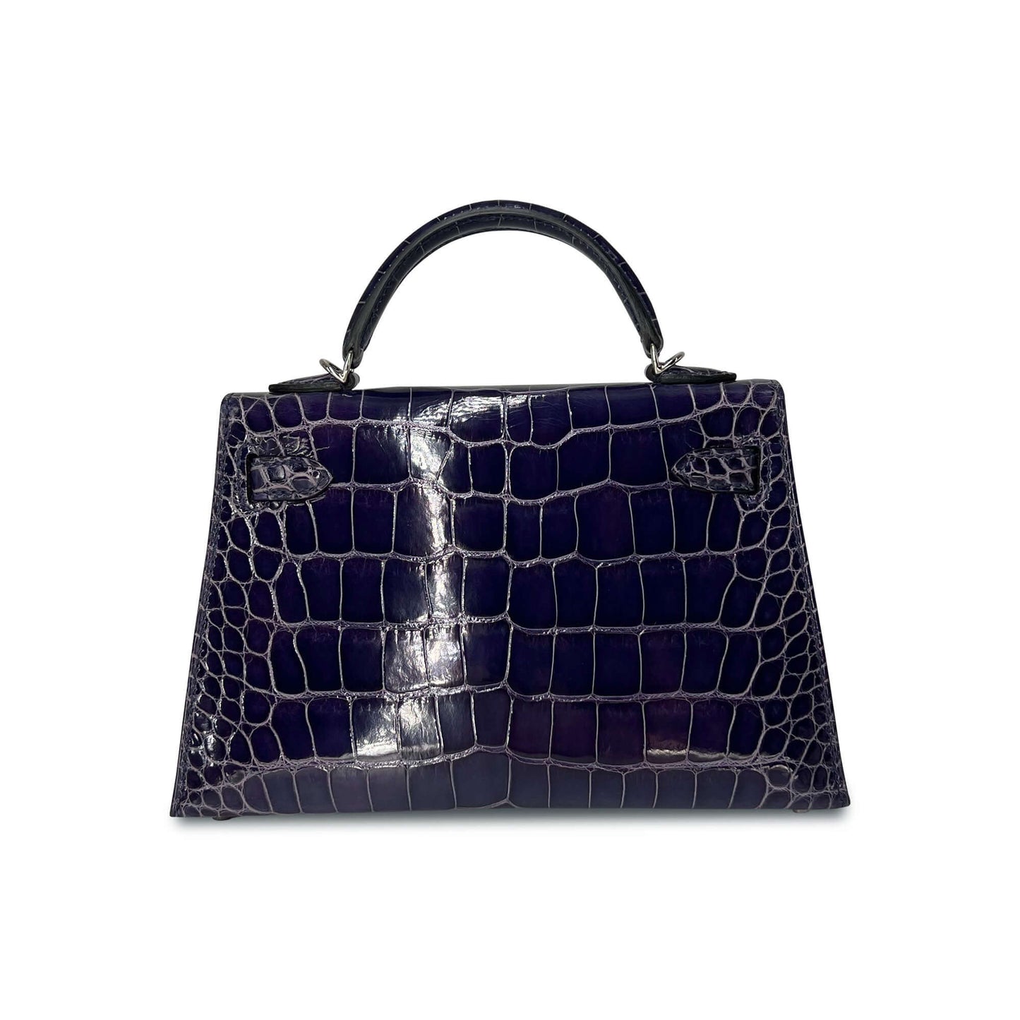 Top Quality Luxury Hermes Kelly Designer Bag in Bleu Encre Lisse K20 PHW