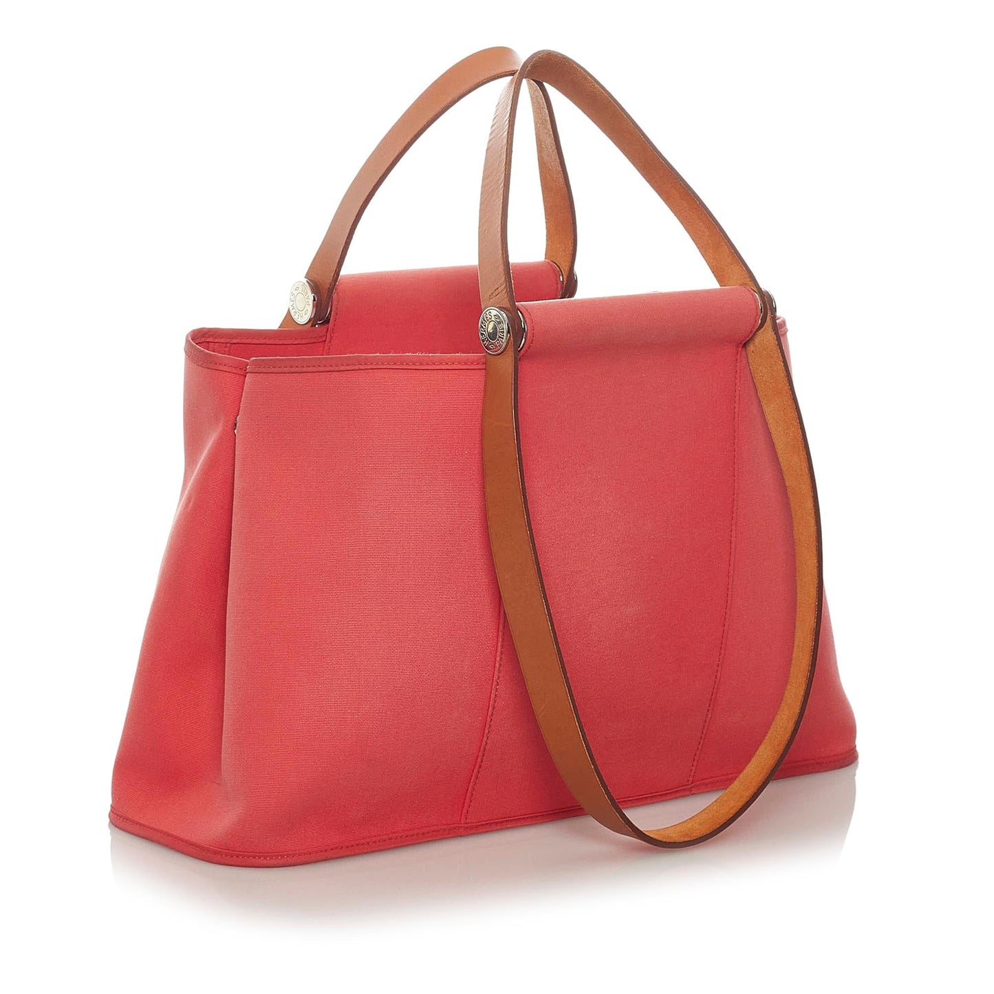 Luxury Hermes Cabag Elan Canvas Satchel (SHG-28864)