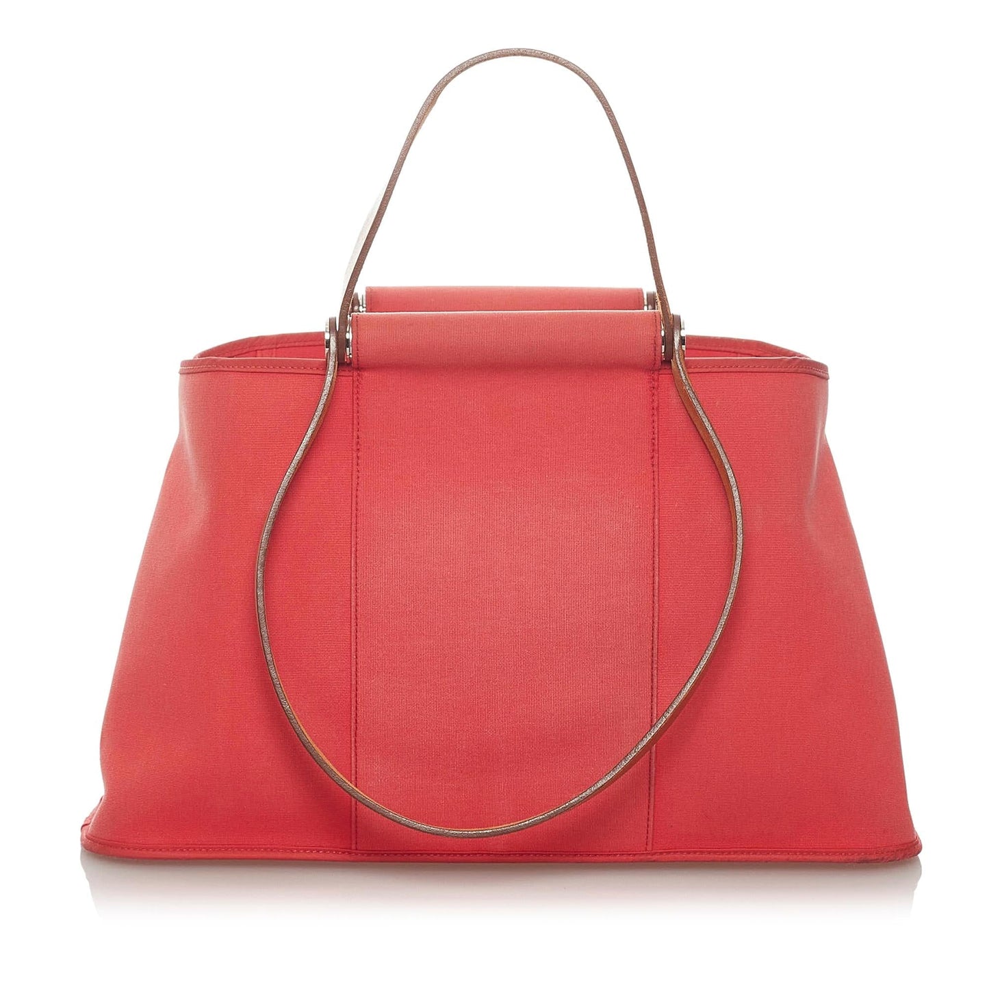 Luxury Hermes Cabag Elan Canvas Satchel (SHG-qDWe1U)