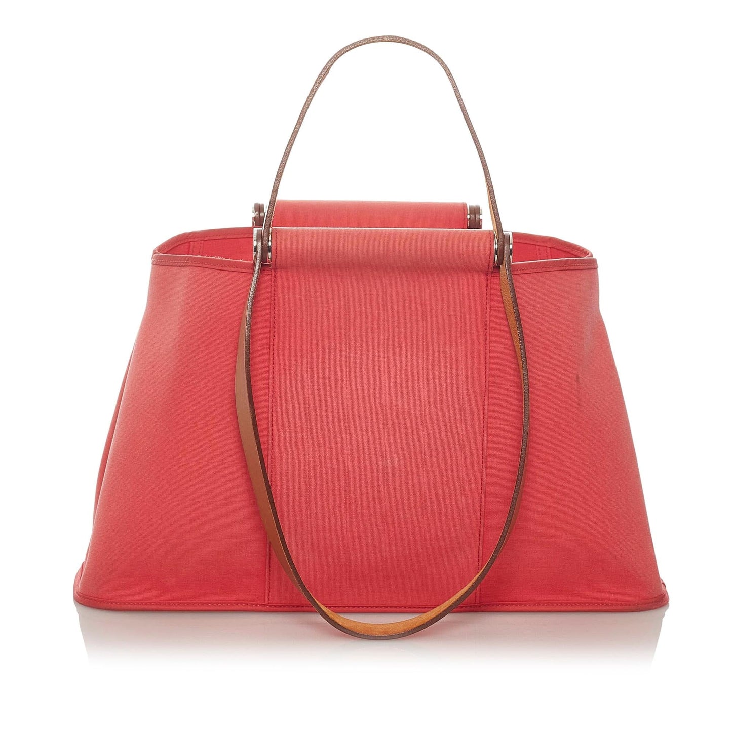 Luxury Hermes Cabag Elan Canvas Satchel (SHG-qDWe1U)