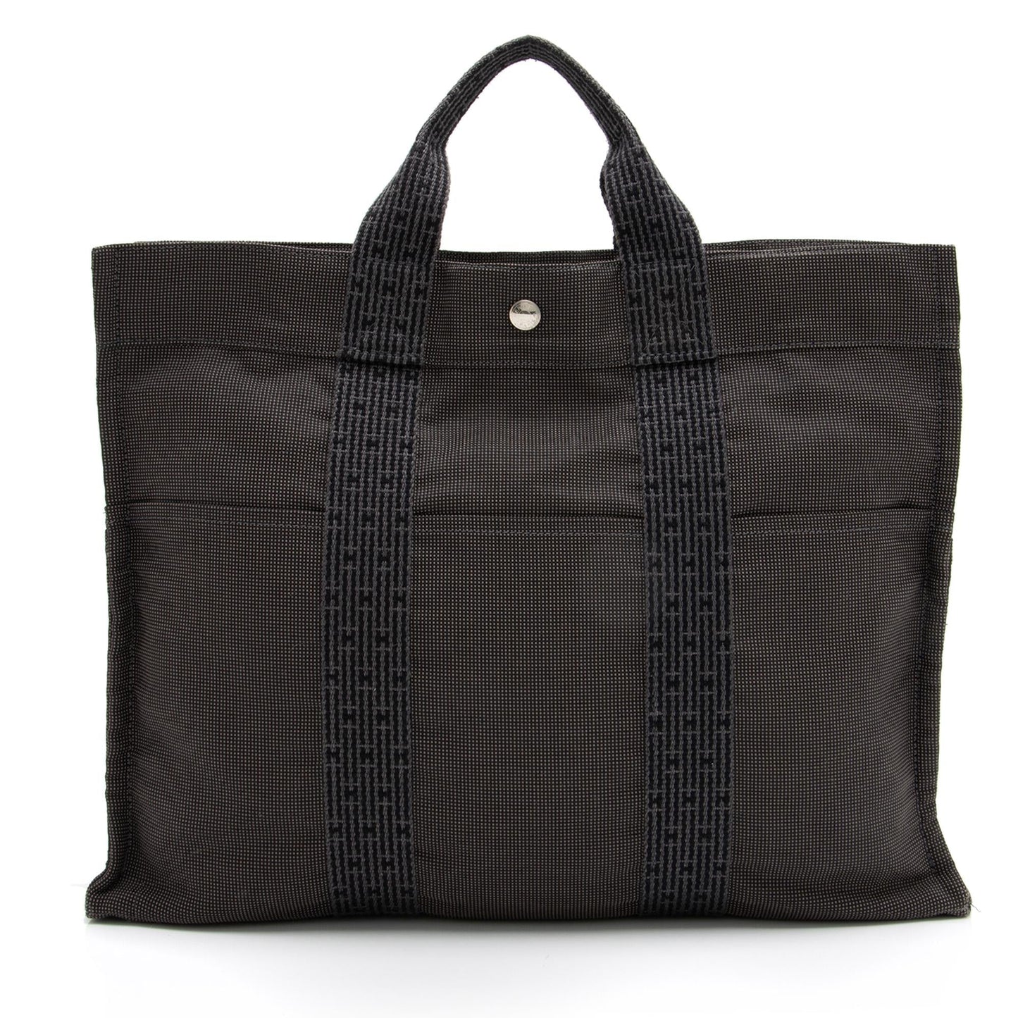 Luxury Hermes Canvas Herline MM Tote (SHF-23550)