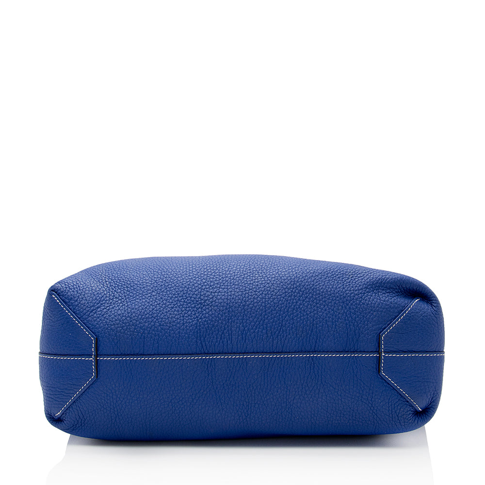 Luxury Hermes Clemence Leather Double Sens 45 Tote (SHF-20430)