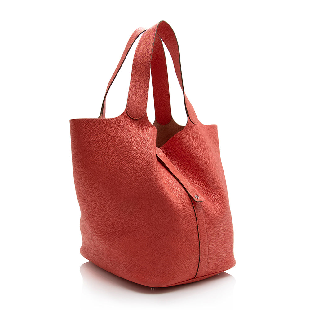 Luxury Hermes Clemence Picotin TGM Shoulder Bag (SHF-21597)
