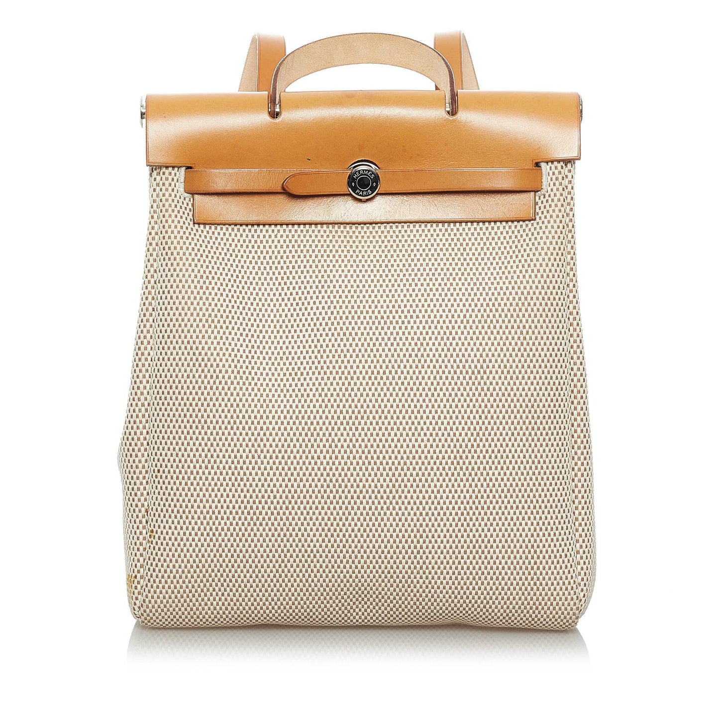 Luxury Hermes Herbag Canvas Backpack (SHG-33722)