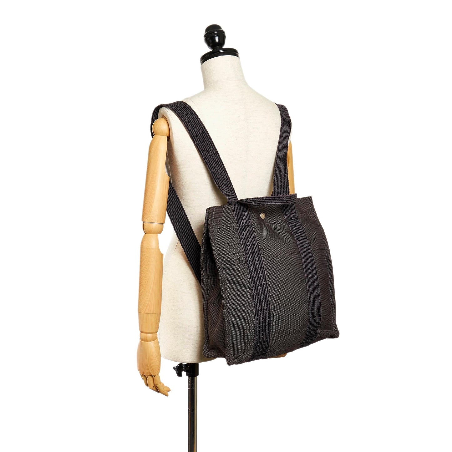 Luxury Hermes Herline Canvas Backpack MM (SHG-32311)