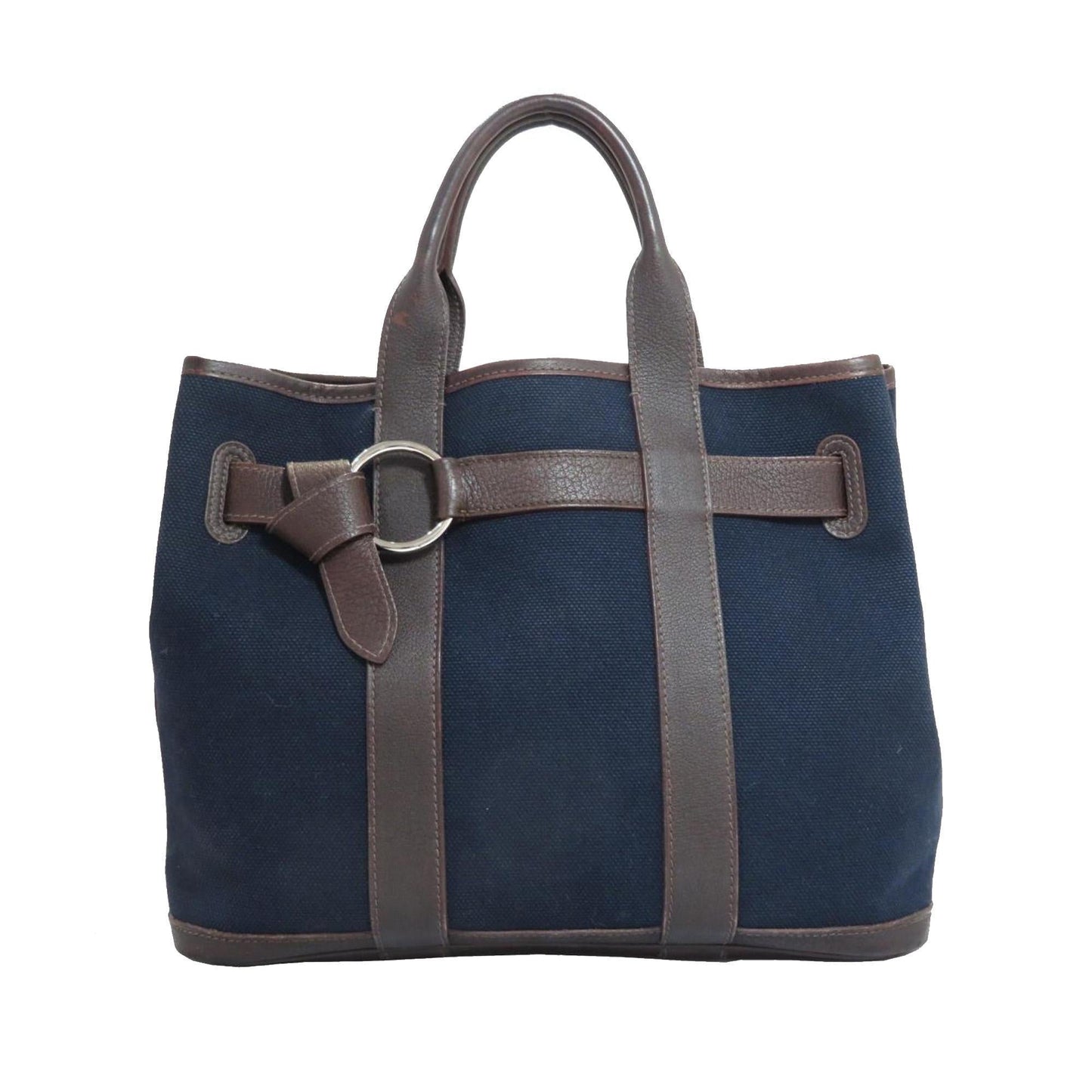 Luxury Hermes Canvas Petite Ceinture PM Tote (SHG-14093)