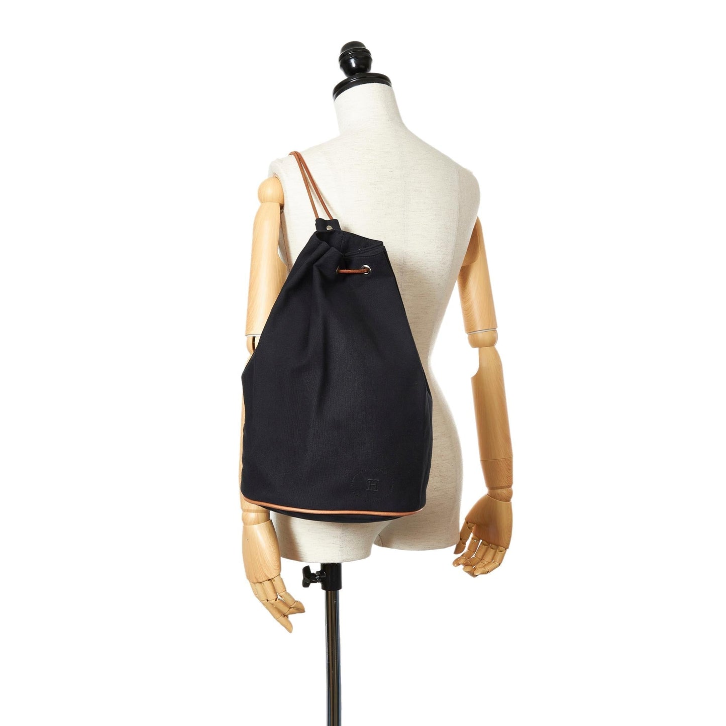 Luxury Hermes Polochon Mimile Canvas Backpack (SHG-25321)