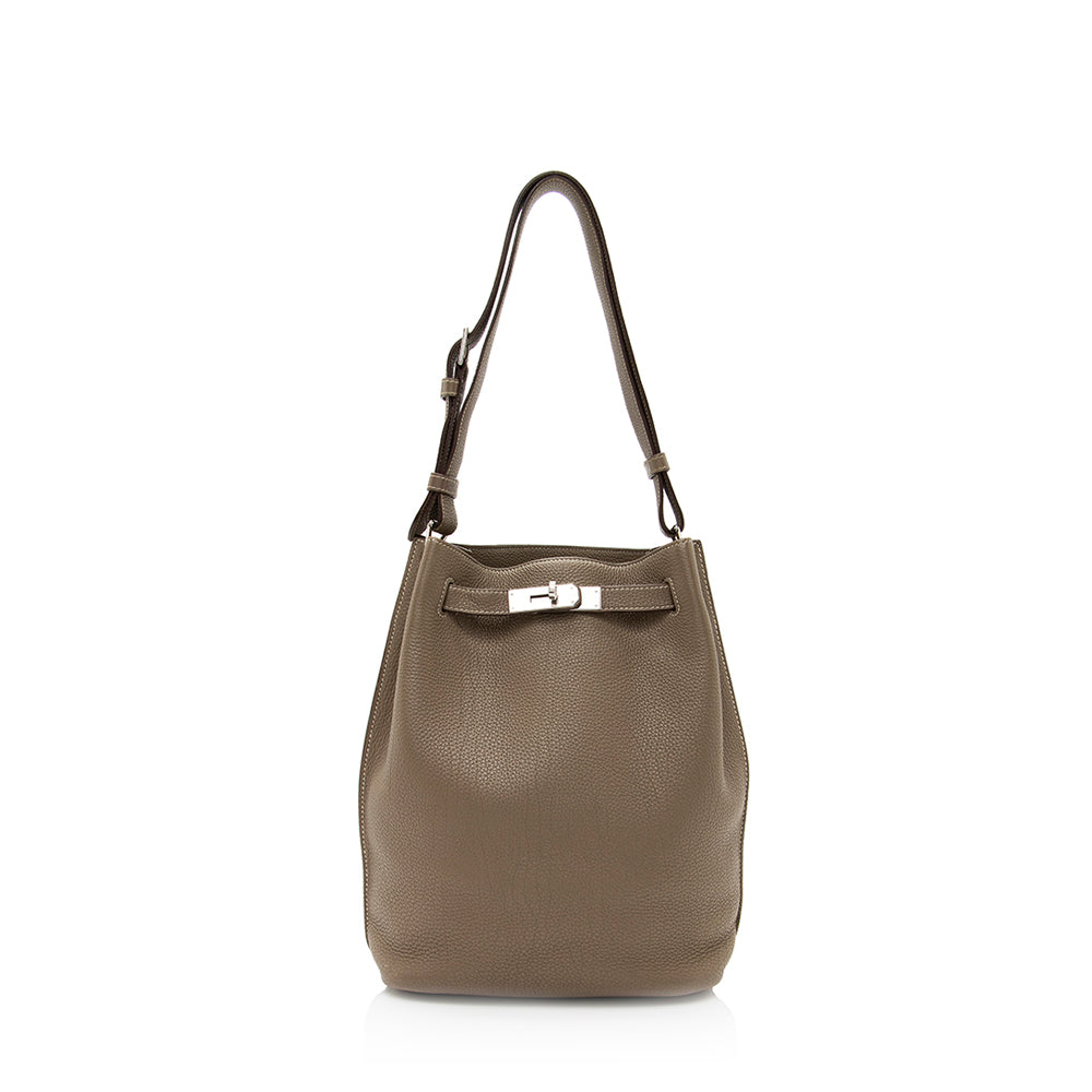 Luxury Hermes Togo Leather So Kelly 26 Shoulder Bag (SHF-20429)