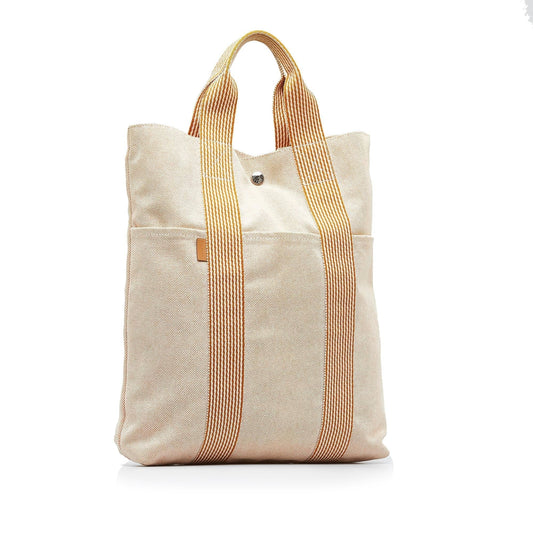 Luxury Hermes Toile Fourre Tout Cabas (SHG-1hbJZx)