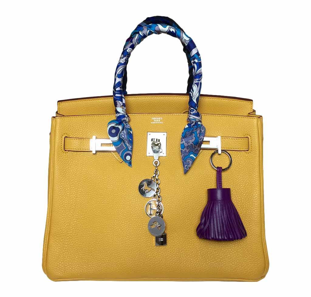 HermesBirkin 30 Soleil Yellow Bag