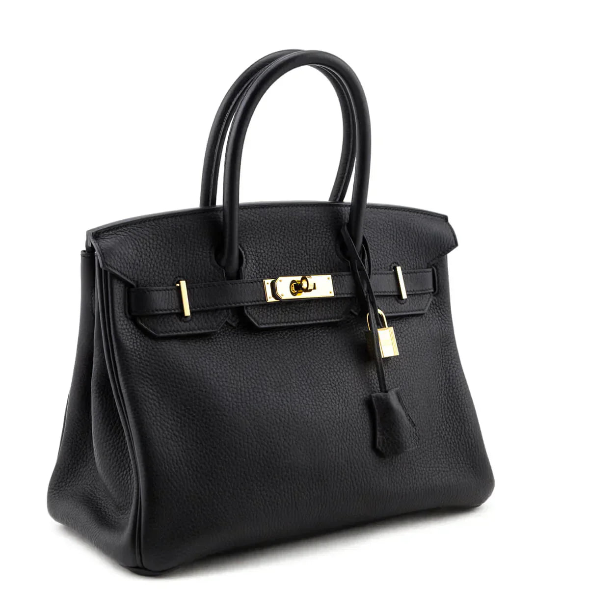 Hermes Black Clemence Birkin 30