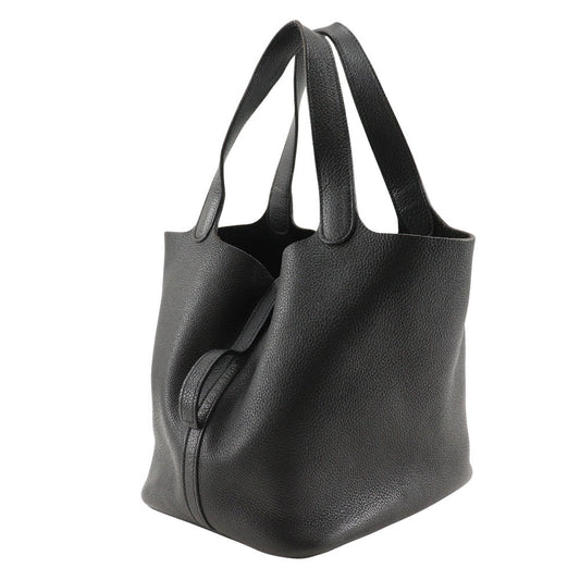 HERMES Handbag Taurillon Clemence black Picotan MM Women Used