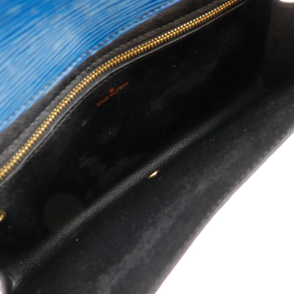 LOUIS VUITTON Clutch bag M52635 Epi Leather Blue business bag Art deco Women Used
