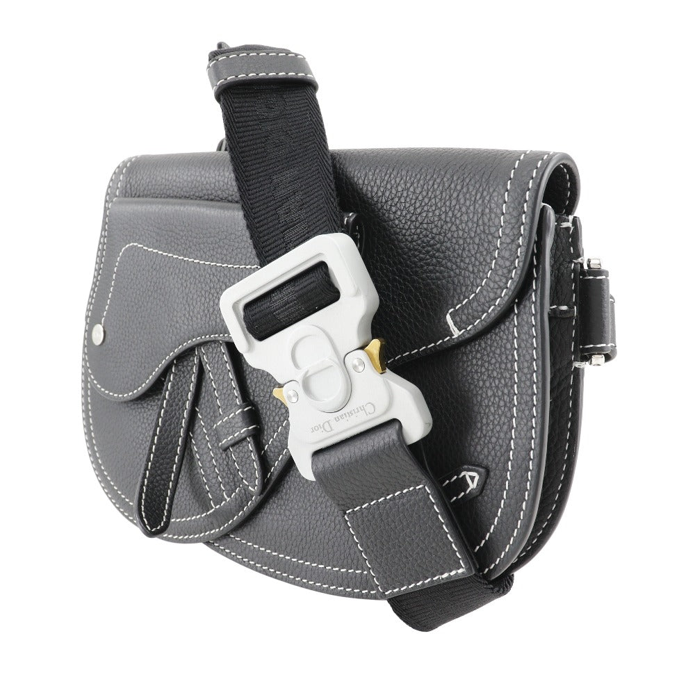 Dior Sling bag Calfskin black saddle mens