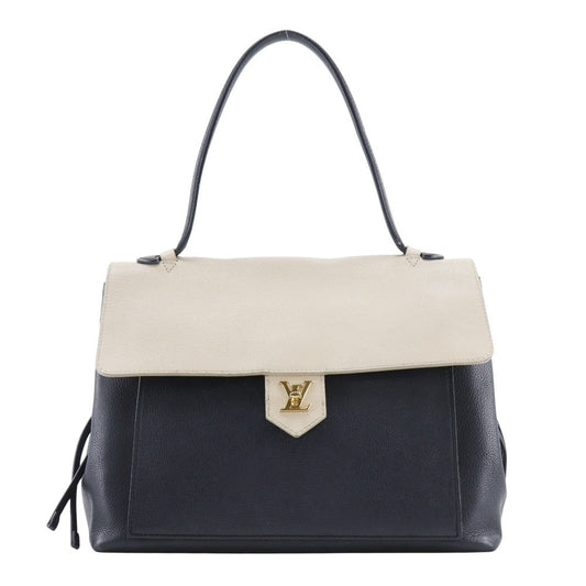 LOUIS VUITTON Tote Bag M50191 Calfskin Black / beige Rock Me MM
