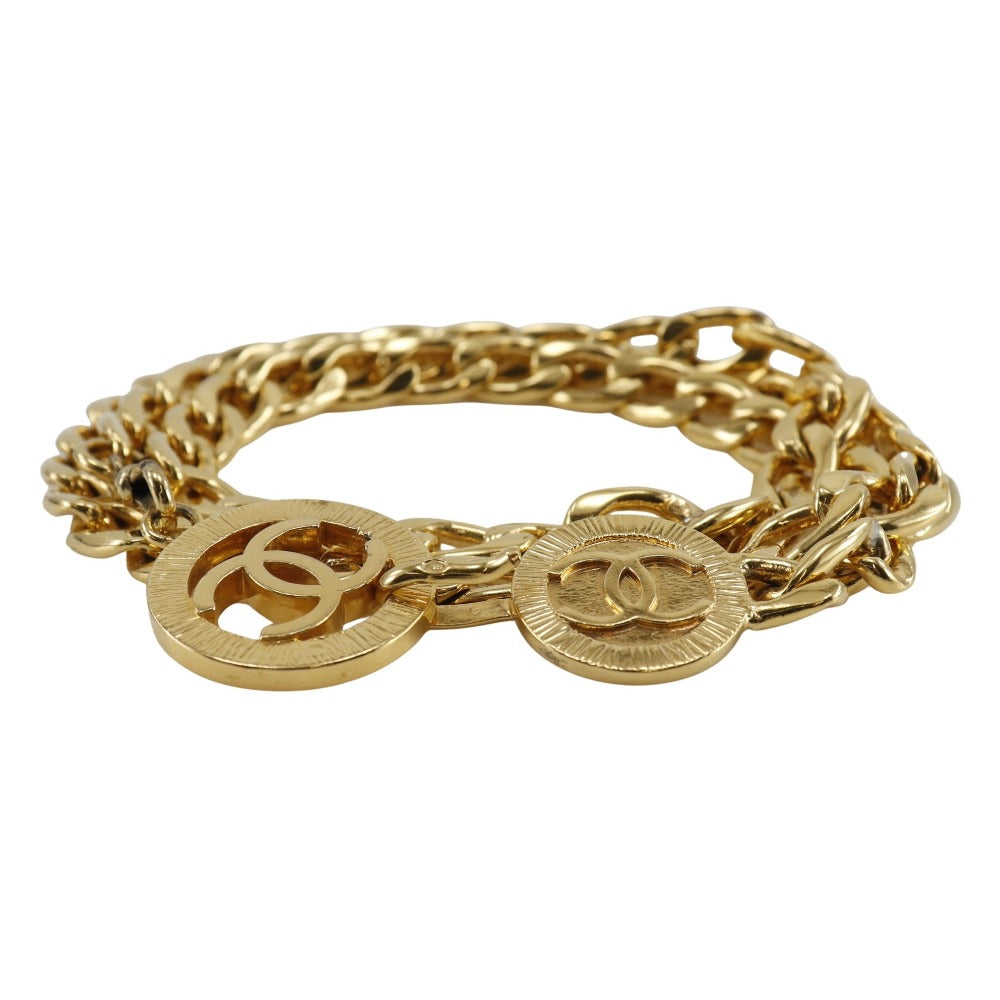 CHANEL belt Plated Gold gold COCO Mark Chain belt
