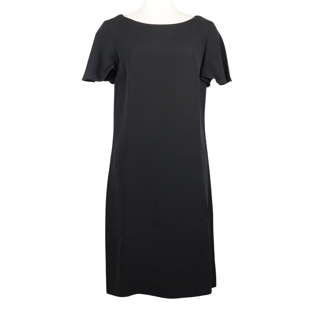 PRADA one piece Rayon black Short sleeve Backhaul Women 38