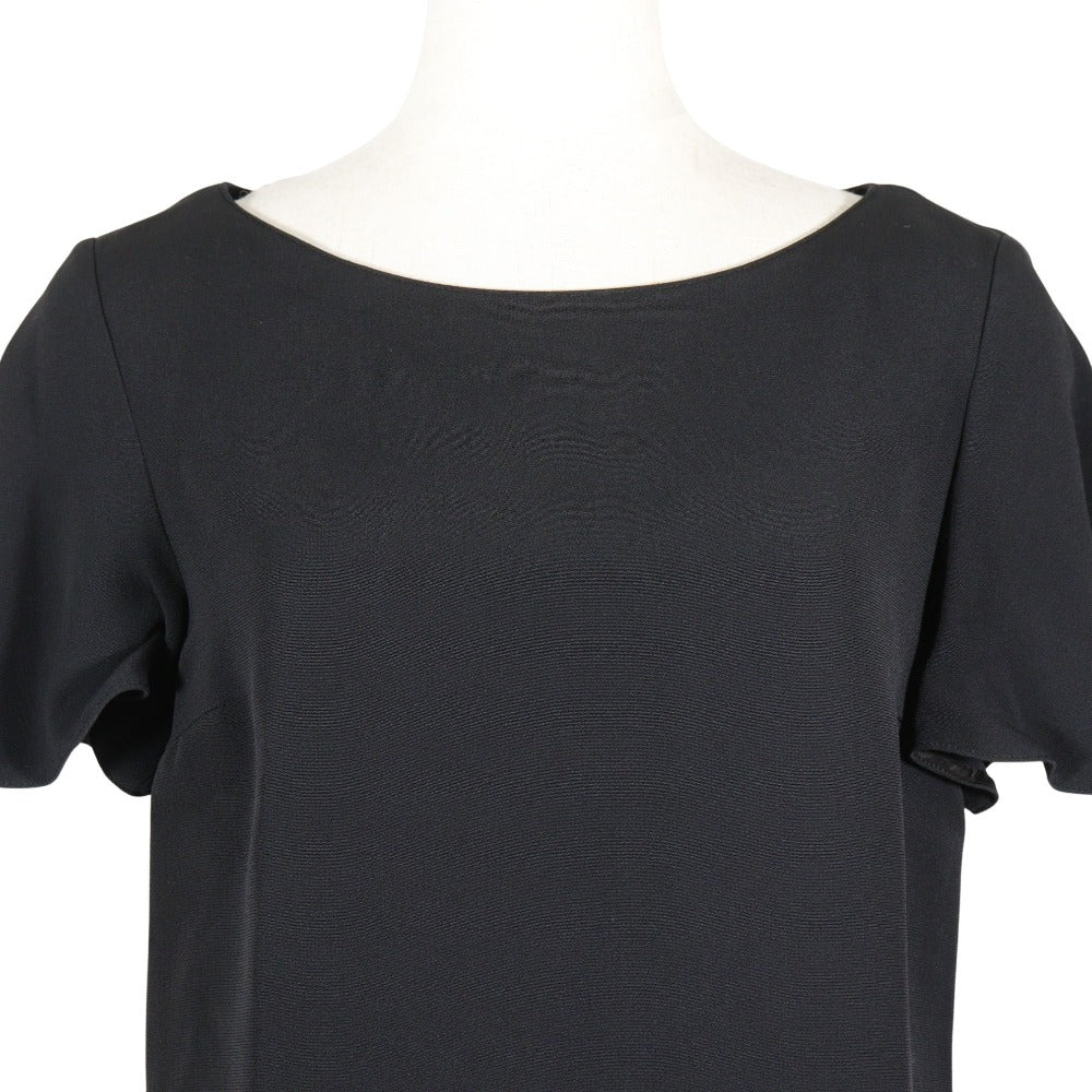 PRADA one piece Rayon black Short sleeve Backhaul Women 38
