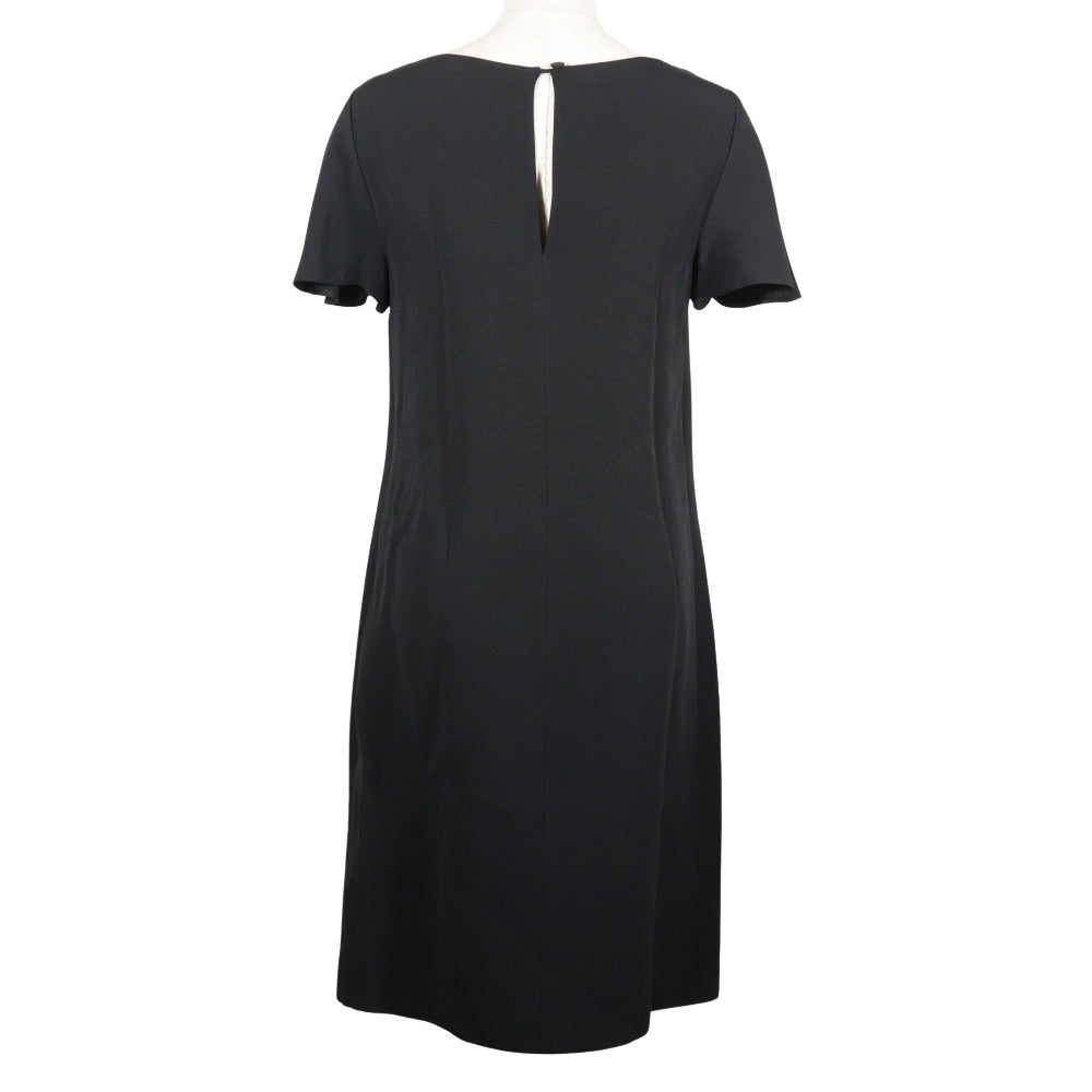 PRADA one piece Rayon black Short sleeve Backhaul Women 38
