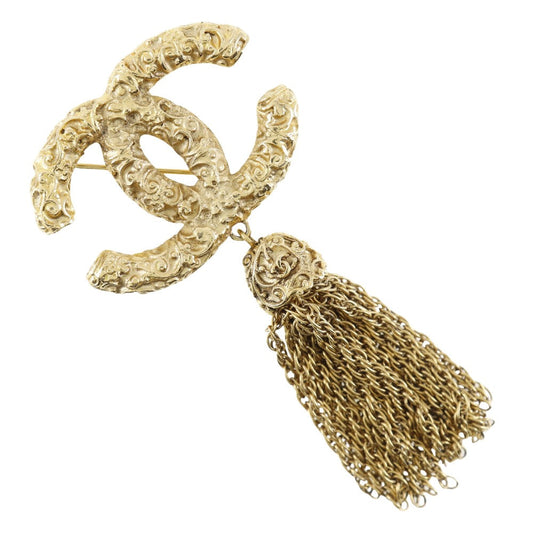 Chanel Coco Mark Brooch Gold Plated 93A Classic Flap Tote