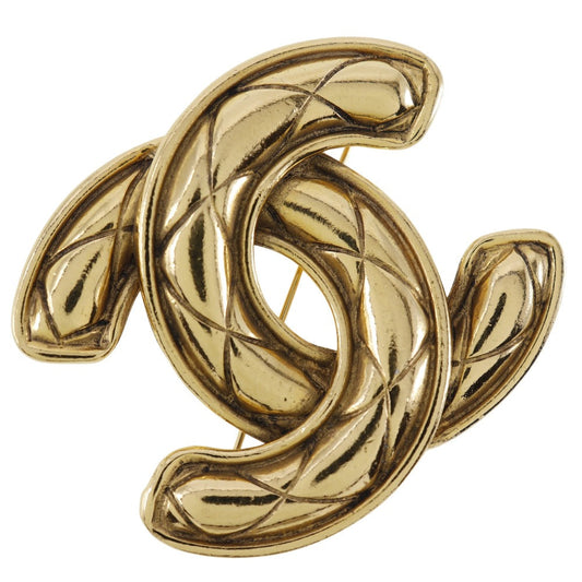 Chanel Gold Plated Coco Mark Brooch Classic Flap Tote