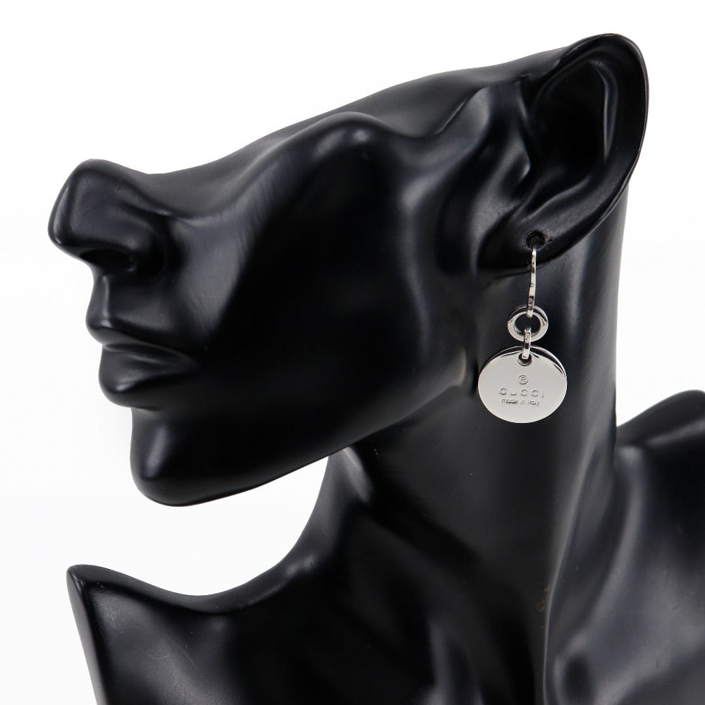 GUCCI Pierce Silver925 Silver logo round trademark Women