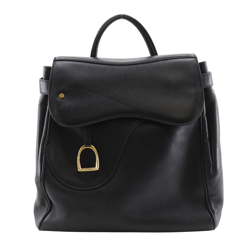 GUCCI Backpack Calfskin black vintage Old Gucci Women