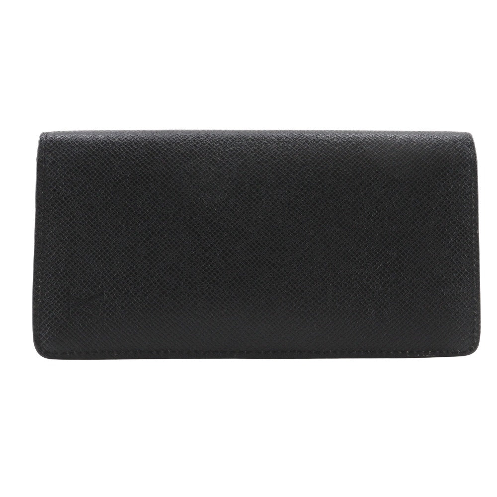 LOUIS VUITTON Long Wallet Purse M30501 Taiga black Portefeuille Braza mens