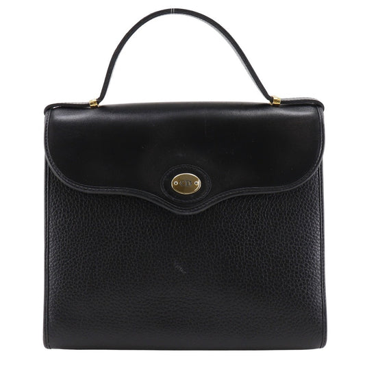 Christian Dior Handbag Calfskin black One handle vintage CD logo Women