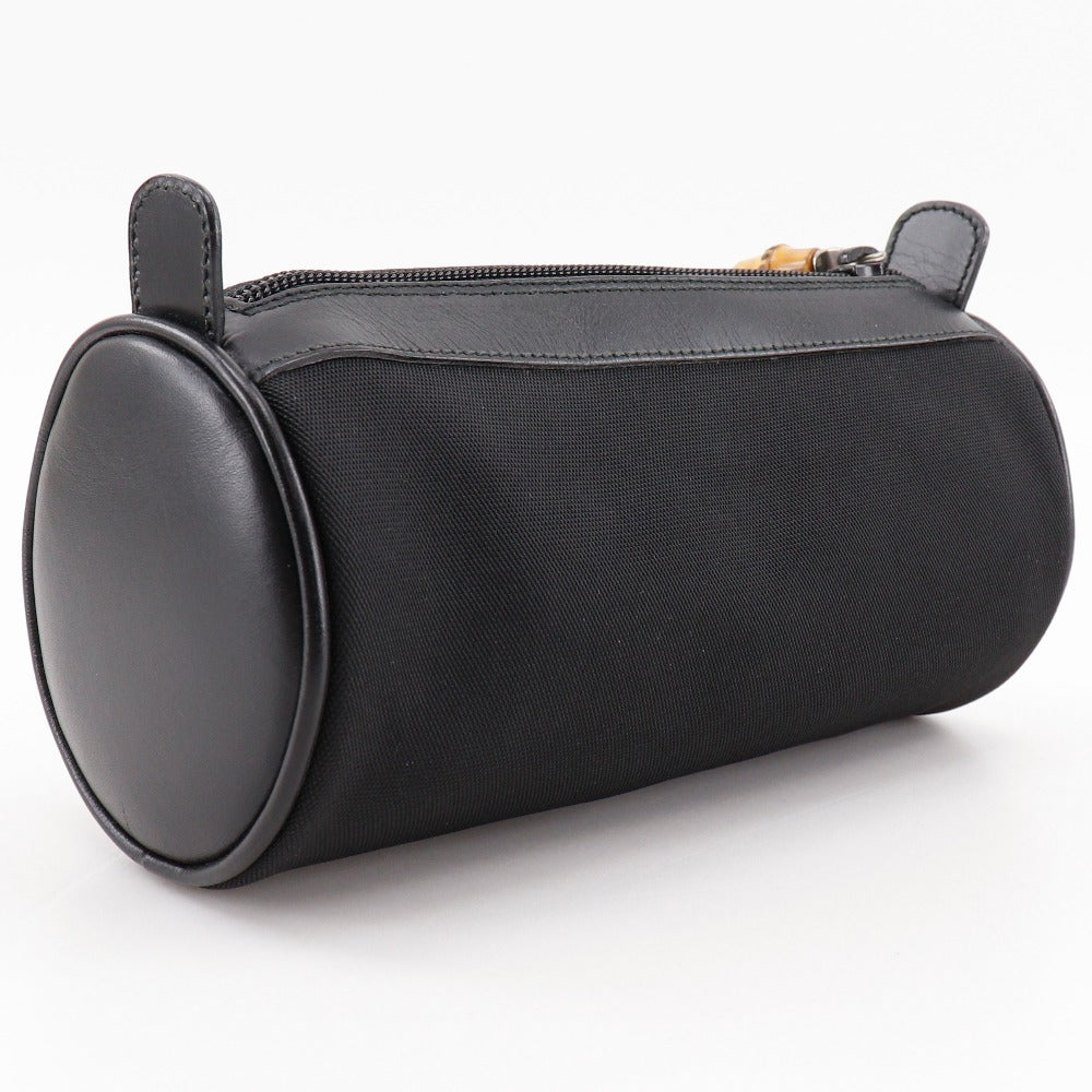 Gucci Bamboo Nylon Canvas Pouch