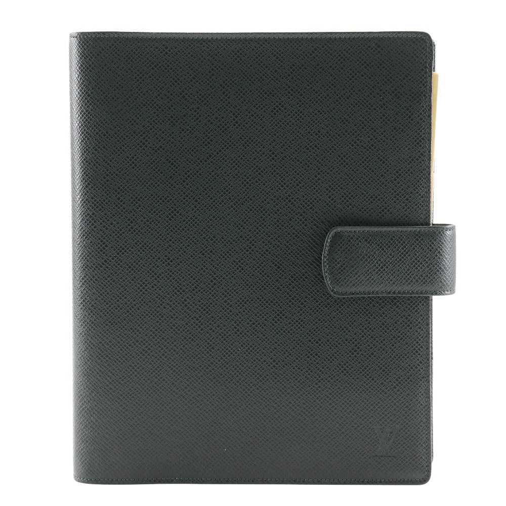 LOUIS VUITTON Notebook cover Taiga Dark green Agenda GM mens