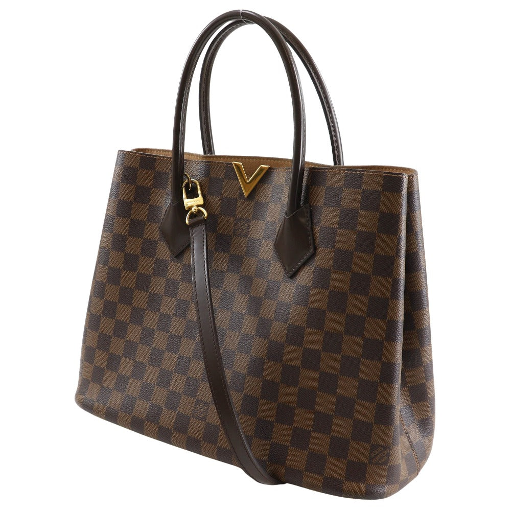 LOUIS VUITTON Handbag N41435 Damier canvas Brown 2WAYShoulder Kensington Women