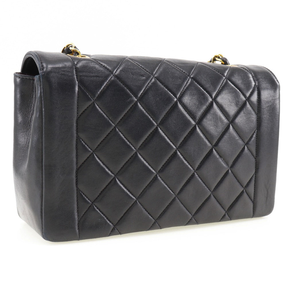 CHANEL Shoulder Bag lambskin black ChainShoulder Women