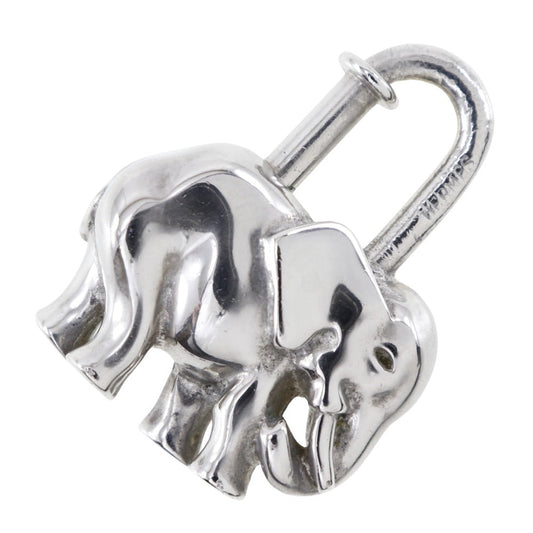 HERMES Cadena metallic Silver charm Accessories Women Used