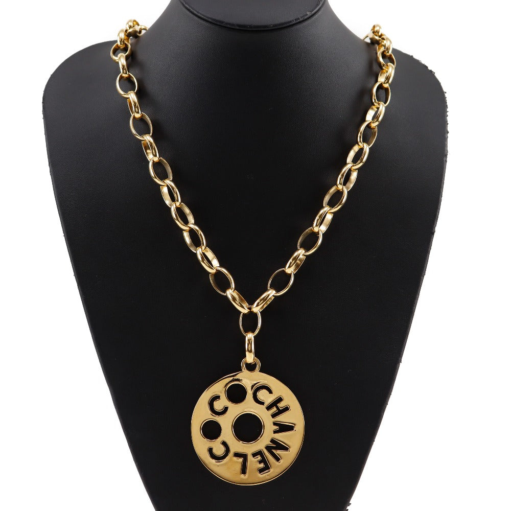 CHANEL Necklace Plated Gold gold Women
