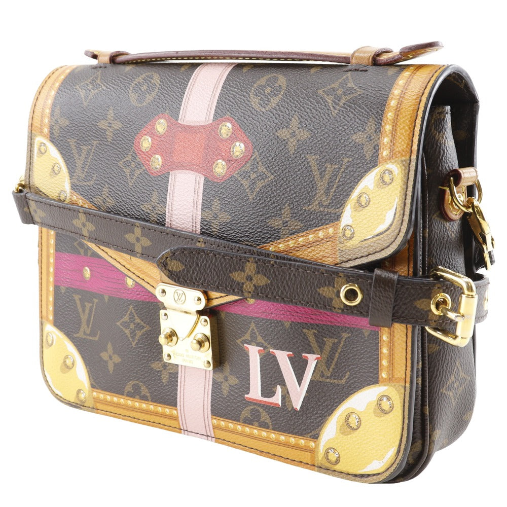 LOUIS VUITTON Shoulder Bag M43628 Monogram canvas multicolor Summer trunk Pochette Metis Women