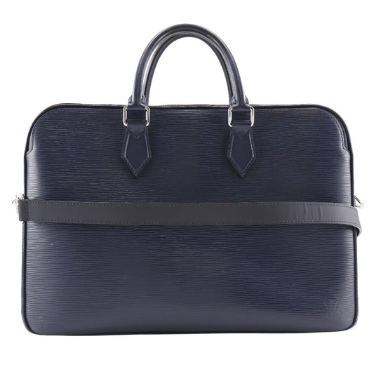 LOUIS VUITTON Business bag M54405 Epi Leather Navy blue 2WAYShoulder Dandy Briefcase MM mens
