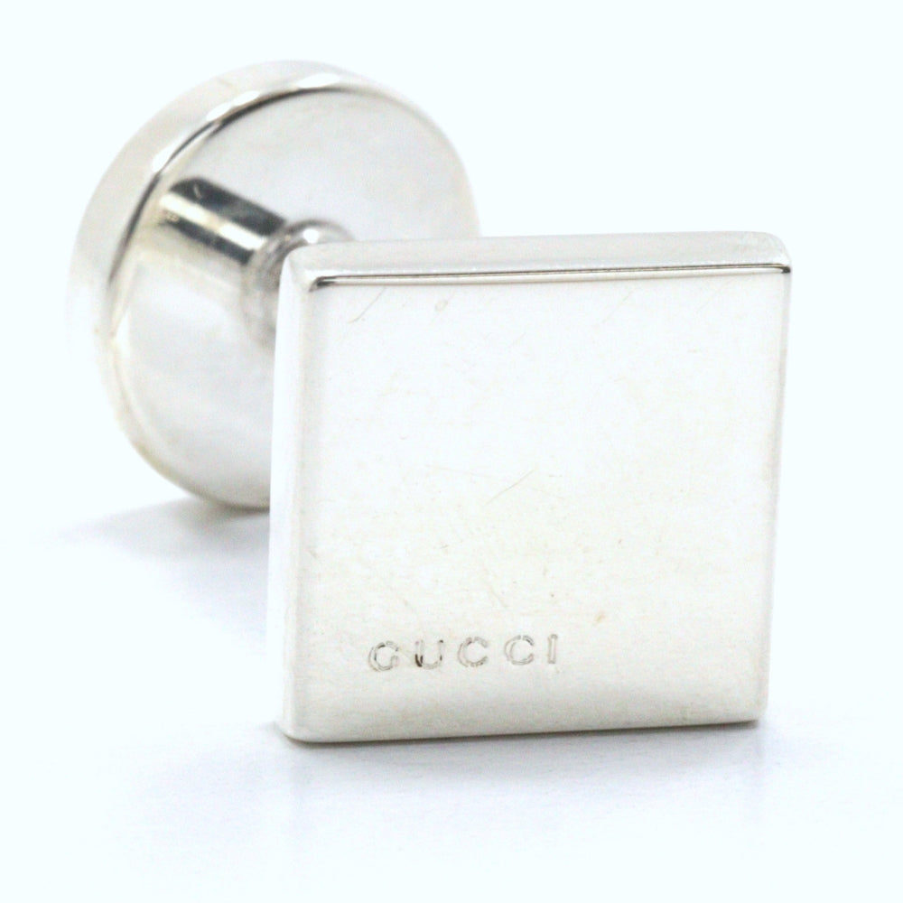 Gucci Square Logo Silver 925 Cufflinks